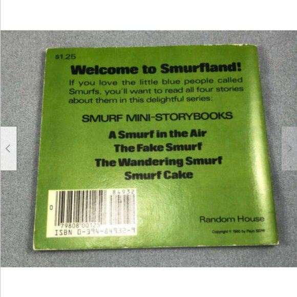 The Fake Smurf Mini Picture Story Book by Peyo Smurfland Papa Smurf 1981 English - Picture 6 of 6
